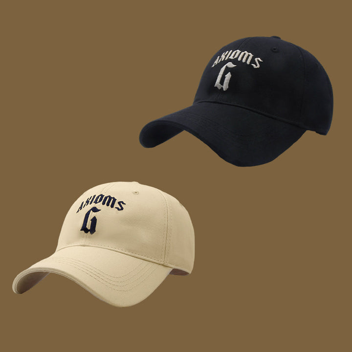 Gorra de béisbol para mujer y hombre - Gorra ajustable con G-Letra, marrón/beige/azul marino/negro, ligera y suave para deportes, eventos diarios y formales - Diseño paquetero para almacenamiento fácil, ropa de cabeza al aire libre, elegante, duradera, mo