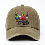 4 Gorras de Béisbol con Estampado Divertido de Pájaros, Gorras Casuales para Primavera/Verano