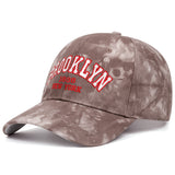 Gorra de béisbol ajustable para hombre y mujer con letras de Brooklyn New York - Gorra snapback transpirable, diseño ligero casual y deportivo para todas las estaciones