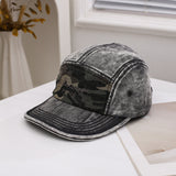 Gorra de béisbol de 5 paneles para hombre y mujer - Sombrero estructurado resistente con diseño de 5 paneles, ligero y transpirable para deportes al aire libre, ropa casual de calle, sombrero casual, estilo retro de pico de pato, equipo de cabeza duradero