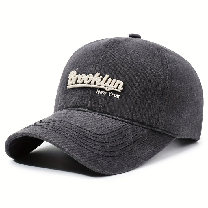 Nueva gorra de béisbol retro para hombre y mujer, perfecta para deportes de primavera y otoño y uso casual, con un estilo urbano único con un diseño coreano lavado y protección solar, sin batería