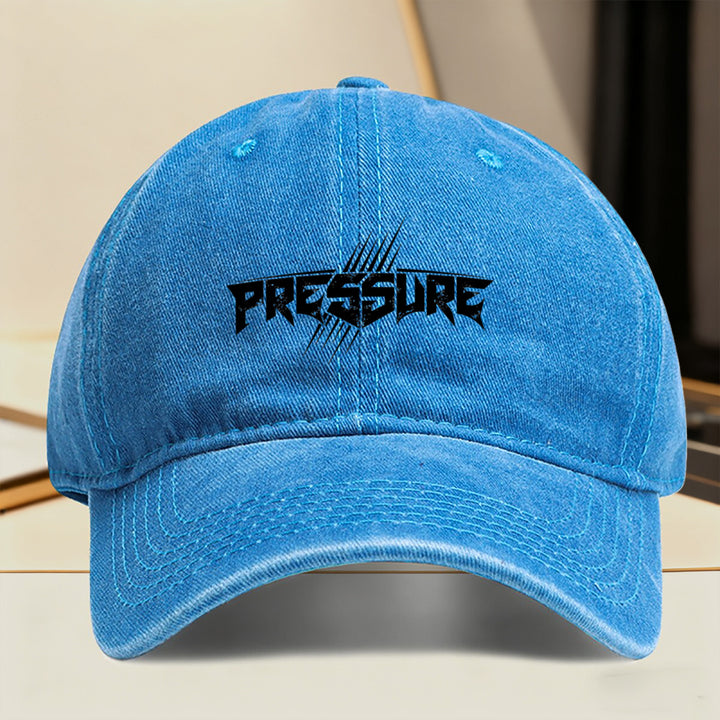 1 Gorra de béisbol retro con estampado de texto a presión - Snapback ajustable, gorro unisex ligero para hombres y mujeres, moda urbana streetwear, con letras