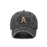 Gorra de béisbol para hombre y mujer con una letra A y diseño en línea - Tela transpirable, ala estructurada, sombrero para exteriores para todas las estaciones para deportes, ropa casual, accesorio deportivo, sombrero elegante, sombrero duradero, sombrer