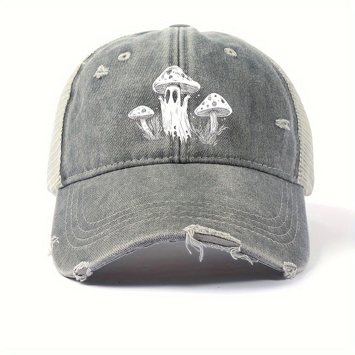 Gorra de béisbol retro lavada, estilo dad hat, ajustable y versátil, gorra suave para el sol