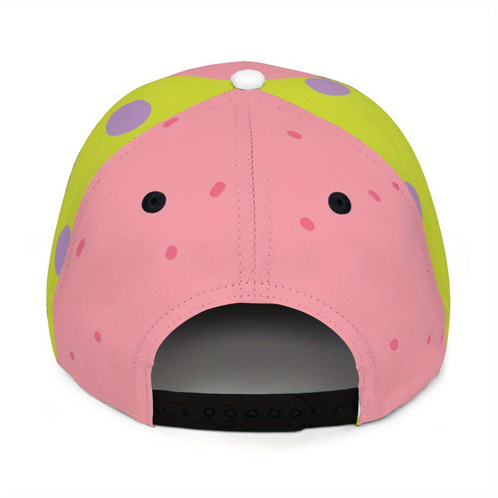 Gorra Unisex de Anime con Protección Solar UPF - Gorra de Béisbol con Visera Curva Recubierta de PVC, Resina ABS y Relleno, Lavable a Máquina, Ideal para Hombres y Mujeres, Uso Casual en Todas las Estaciones, Accesorio Temático de Anime