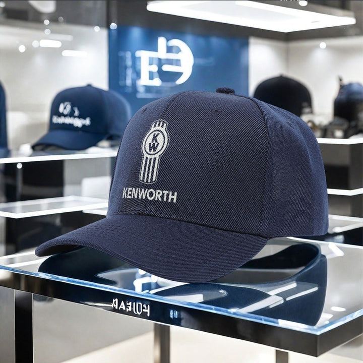Gorra de béisbol Kenworth con logo bordado - ligera, elástica, de poliéster, lavable a máquina, ideal para cámping, pésca y actividades al aire libre, gorra de deportes al aire libre | gorra con logo bordado | headgear ligera, gorra de béisbol