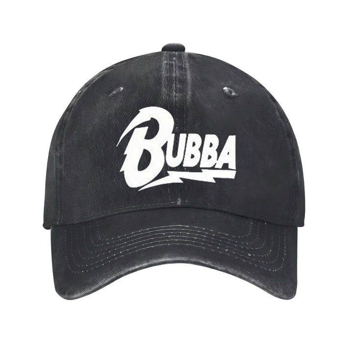 Gorra de Béisbol Unisex con Logo de Flecha en Blanco y - Ajustable y Transpirable, Visera Curva para Deportes y Uso Casual, Diseño con Letras 'Bubba' en Blanco - Accesorio con Logo Icónico