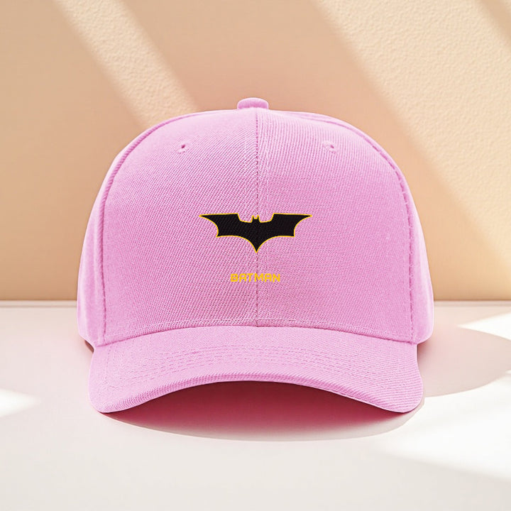 1pc Gorra Unisex de Poliéster con Estampado DC Bat, Ajustable Snapback para Protección Solar, Deportes al Aire Libre y Uso Casual, Lavable a Máquina, Regalo de Cumpleaños/Navidad/Día Festivo, Diseño Animado, Accesorio Duradero