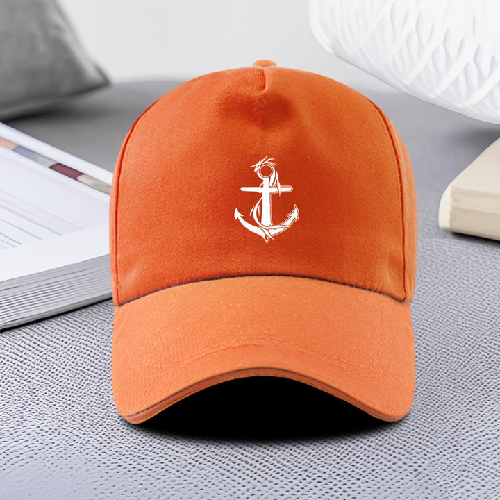 Gorra de béisbol con estampado de anclas, diseño moderno y único para estilo casual ligero unisex, gorra de béisbol para hombre, gorra de béisbol para mujer, gorra de béisbol para adolescente