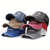 1 gorra de béisbol deportiva unisex de poliéster, protección solar, ligera, con cierre a presión, ajustada, para todas las estaciones, tejido tejido, solo lavar a mano.