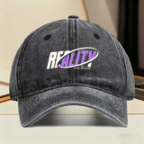 1 Gorra de béisbol retro Reality Urban Worship - Sombrero ajustable con cierre a presión y letras Reality, ropa de calle unisex ligera y transpirable para hombres y mujeres