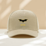 1pc Gorra Unisex de Poliéster con Estampado DC Bat, Ajustable Snapback para Protección Solar, Deportes al Aire Libre y Uso Casual, Lavable a Máquina, Regalo de Cumpleaños/Navidad/Día Festivo, Diseño Animado, Accesorio Duradero