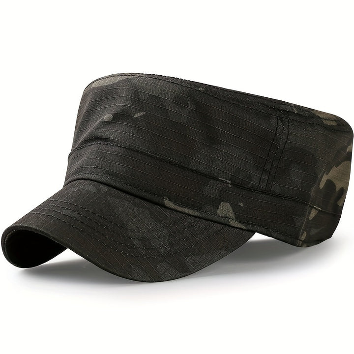 Gorra de béisbol ajustable para hombre, estilo militar con diseño de camuflaje, resistente en poliéster, ideal para deportes al aire libre y manejo de camiones