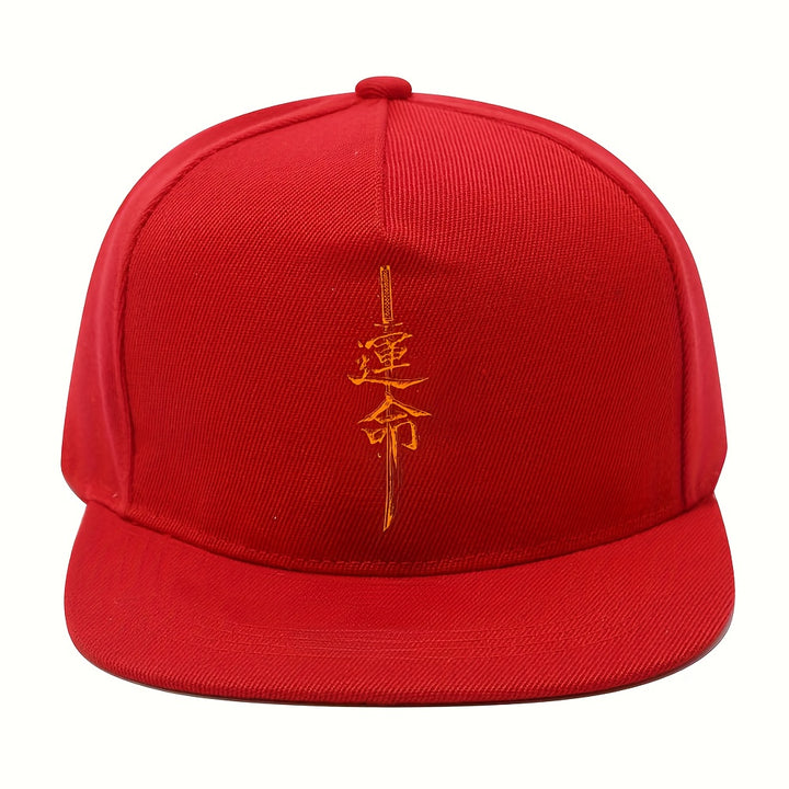 1pc Gorra con Estampado de Espada Katana Japonesa - Inspirada en Samuráis, Moda Urbana Y2K Unisex, Ajustable, Diseño Retro de Arma Japonesa (Katanas) - Ligera y Lavable a Mano para Hombres y Mujeres - Regalo Ideal para Fans de Anime y Eventos con Temática