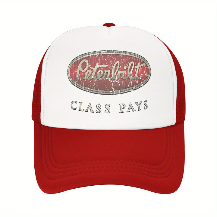 Gorra de béisbol PETERBILT para hombres y mujeres, malla ligera transpirable con cierre de snapback, poliéster, ideal para uso diario y vestimenta casual, adecuada para todas las estaciones, buena opción para regalos de vacaciones