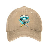 Gorra de Béisbol Ajustable y Ligera de Algodón para Chef - Gorra Negra con Sombrero de Chef Azul & Gráfico de Espátulas Cruzadas, Visera Curva para Hombres y Mujeres, Accesorios de Cocina al Aire Libre, Sombreros Casuales, Cabezal Cómodo