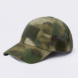 Gorra de béisbol con diseño de camuflaje para hombre, protección solar, transpirable, ideal para pesca, senderismo, campamento y caza, talla ajustable, gorra de playa