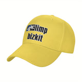 1pc Gorra de Béisbol de Poliéster Ajustable de Música Rock Limp Rapcore Bizkit Taurus07, Ligera y Transpirable, Sombrero de Sol de Golf con Visera Curva, Estilo Y2K de Moda para Hombres y Mujeres, Regalo Perfecto para Vacaciones/Cumpleaños