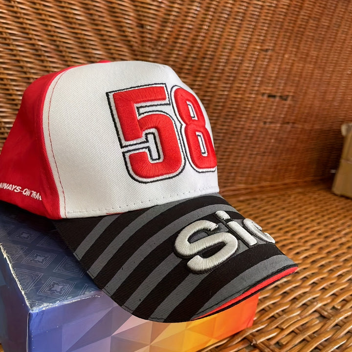 Oferta Caliente Gorra de Béisbol Unisex Marco Simoncelli 58 para Hombres y Mujeres, Alta Calidad, Estilo Moto Racer Racing