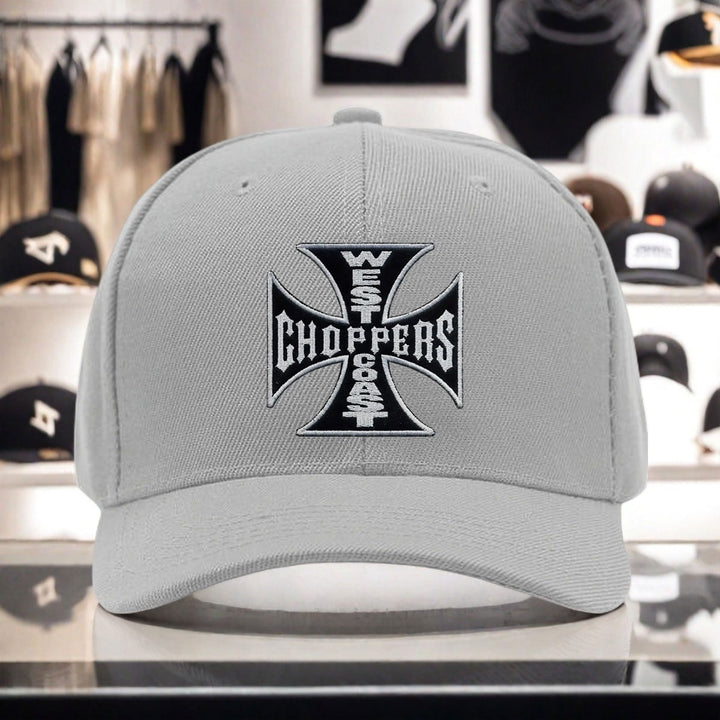 1 gorra fresca con estampado de West Coast Choppers, tejido ligero de poliéster, construcción ligera, gorra de pesca adecuada para todos los géneros, duradera para uso en las cuatro estaciones, ideal para aventuras de moda urbana