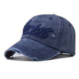 1pc Gorra de béisbol con las letras 'Nueva York', elegante y sencilla, con un diseño con aspecto desgastado y una estrella de cinco puntas, adecuada para actividades al aire libre como senderismo, camping, salidas a la playa, pintura callejera y jugar ...