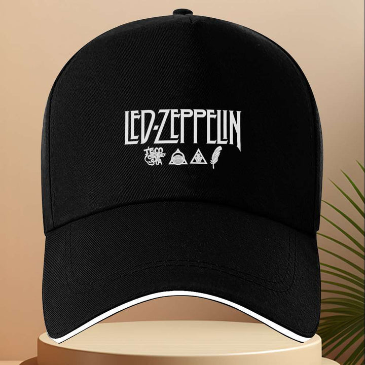 Una gorra de béisbol con el icónico logotipo de la banda de rock LED ZEPPELIN, diseñada con un estético eterno. Esta elegante gorra de viaje es ajustable, adecuada para todos los géneros y perfecta para usar en cualquier época del año, semejante a una gor