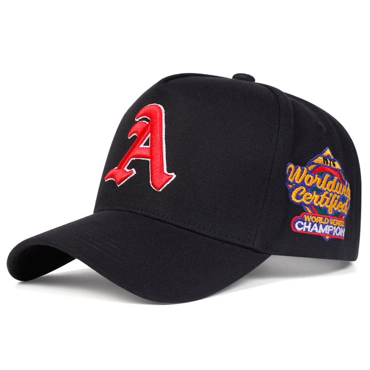 Gorra de béisbol gótica para hombre con bordado WORLD, ajustable, protección solar y elegante, ideal para primavera/otoño