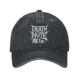Gorra de Béisbol Death Note de Algodón con Visera Curva Ajustable y Ligera, Ideal para Exteriores, Unisex