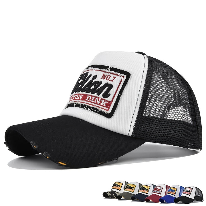 Gorra de Béisbol Unisex Transpirable para Verano - Diseño de Malla Bordada para Máxima Ventilación - Perfecta para Días Calurosos de Verano, Entusiastas de la Pesca y Fans del Hip Hop