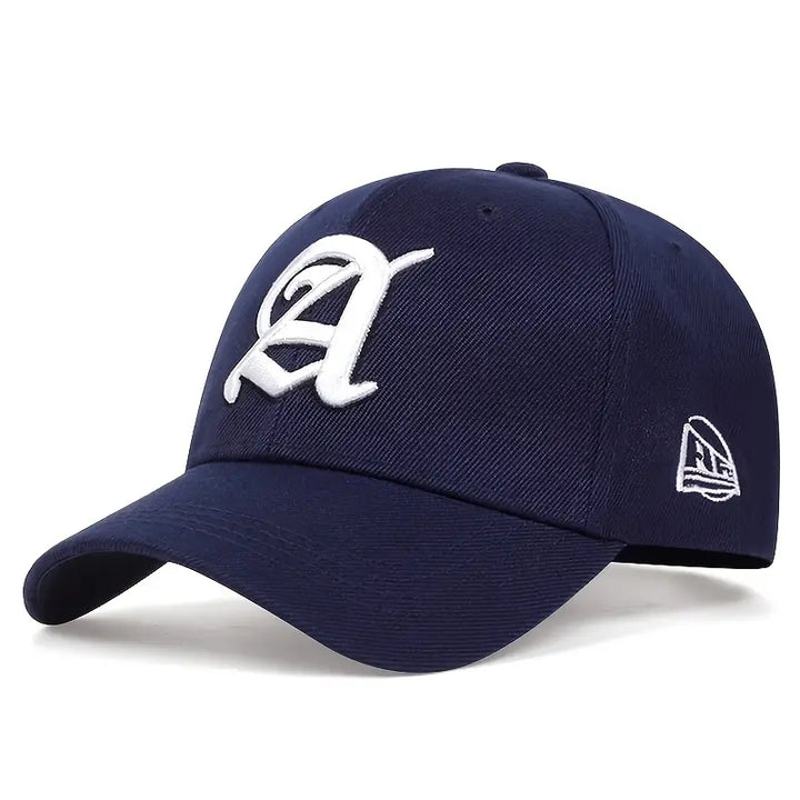 Gorra de béisbol de fútbol con letras góticas, sombrero de sol de moda Hip Hop ajustable, sombrero deportivo informal Unisex para hombres y mujeres para exteriores