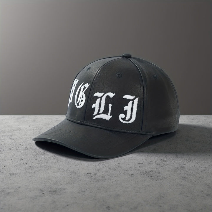 Gorra Snapback Gótica Blanca Bordada y con Hebilla Metálica para Hombre - Textura de Lujo Ajustable, Sombrero de Béisbol Ligero para Uso Casual al Aire Libre, Ropa Urbana de Calle con Estilo y la Declaración Peace No Evil, Sombrero para Exteriores | Mo...