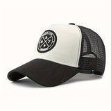 Gorra de Béisbol para Hombre - Dos Tonos /Blanco con Protección Solar, Malla Transpirable en la Parte Trasera para Deportes al Aire Libre y Eventos Casuales o Formales - Gorra Estructurada con Escudo