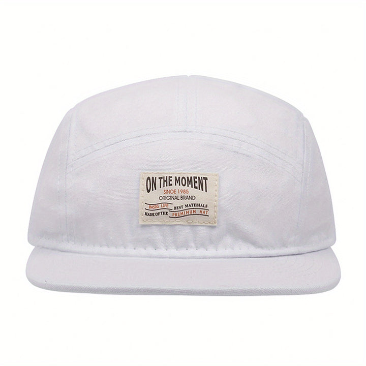 Tela. 1 pieza de tela para etiqueta, gorro hip-hop de cinco paneles para hombre. Tela.