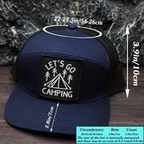 Gorra Unisex Retro Estilo Skate Urbano Americano Hip Hop con Bordado de Camping - Snapback Ajustable, Poliéster Transpirable, Diseño Geométrico, Regalo Perfecto Para Entusiastas del Camping, Sombrero para Exteriores, Sombrero con Estilo, Sombrero Duradero