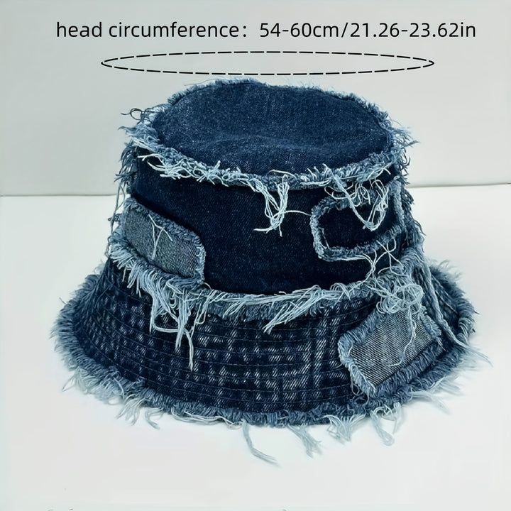 Gorro de pescador desgastado para hombre con ala ancha, sombrero urbano hip-hop para actividades al aire libre, vacaciones en la playa y uso casual, accesorio de moda callejera, lavable a mano en poliéster, gorra resistente