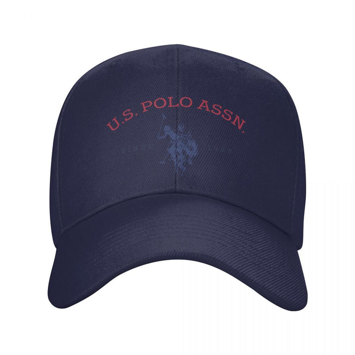 Gorra de béisbol ajustable U.S. Polo Assn. Since 1890, con protección solar, estilo deportivo clásico, 1 unidad en poliéster blanco con estampado rojo y azul, ideal para actividades al aire libre, regalo perfecto para hombres y mujeres