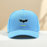 1pc Gorra Unisex de Poliéster con Estampado DC Bat, Ajustable Snapback para Protección Solar, Deportes al Aire Libre y Uso Casual, Lavable a Máquina, Regalo de Cumpleaños/Navidad/Día Festivo, Diseño Animado, Accesorio Duradero