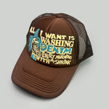 Esta red, que se puede reajustar, presenta diseños encantadores y caprichosos, letras y bordado 3D. Es el regalo perfecto para viajes, pesca al aire libre y para compartir con amigos y familiares. Sombrero para hombre, gorra con ala para hombre