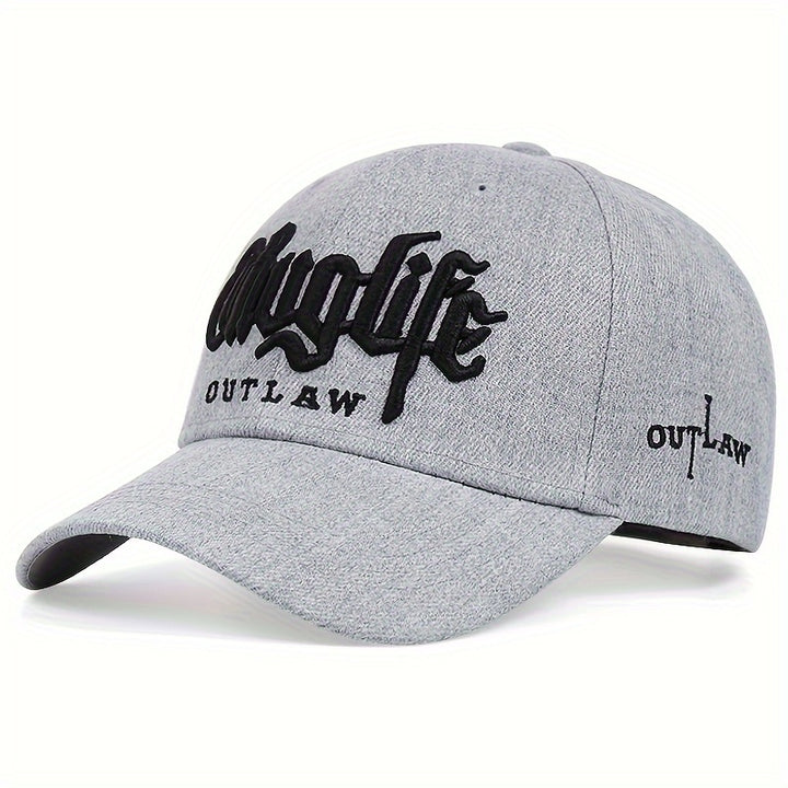 1 Unidad, Gorra Versátil A La Moda, Estilo De Rap Hip Hop, Para Hombres Guapos, Estilo Unisex, Creativo, Con Bordado De Béisbol