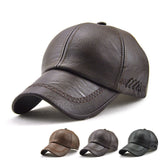 1 gorra de béisbol ajustable para mujer en cuero PU AR, elegante y ligera, ideal para viajes, vacaciones en la playa y salidas casuales (negro, café, gris, azul marino)