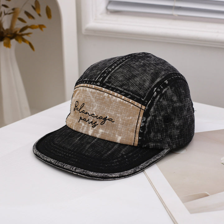 Gorra de béisbol de 5 paneles para hombre y mujer - Sombrero estructurado resistente con diseño de 5 paneles, ligero y transpirable para deportes al aire libre, ropa casual de calle, sombrero casual, estilo retro de pico de pato, equipo de cabeza duradero