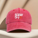 Gorra de béisbol retro, ajustable, ideal para protección solar en actividades al aire libre, estampado con diseño SUPER DRY, gorra unisex para viajes y fiestas, la mejor opción como regalo