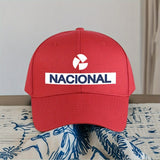1 Gorra de béisbol NACIONAL - Letras y logo llamativos, cierre ajustable con visera, gorro de poliéster ligero para hombres y mujeres, deportes, senderismo, running, equipo de senderismo, diseño deportivo, construcción duradera, entusiastas de los deporte
