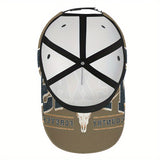 1 Gorra Ajustable Snapback con Estampado Texas Spirit - Gorra con Estampado 2D de Cuerpo Completo de Temática Texana, Diseño Vibrante para Streetwear, Deportes y Eventos de Halloween/Navidad/Acción de Gracias - Gorra Unisex de Poliéster Duradero