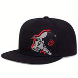 Gorra de béisbol ajustable unisex con bordado de calavera, estilo hip hop, para hombres y mujeres
