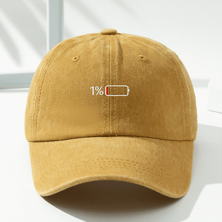 Gorra de béisbol con estampado lavado para hombre