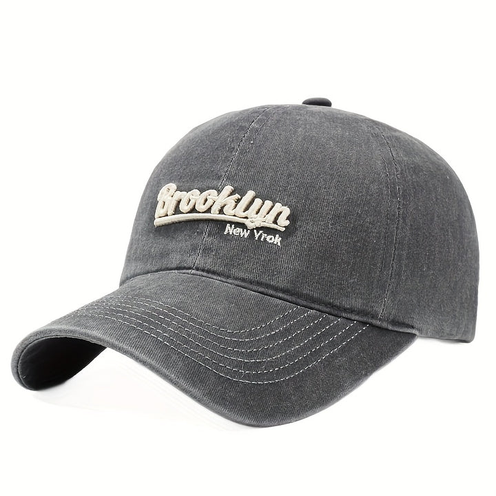 Nueva gorra de béisbol retro para hombre y mujer, perfecta para deportes de primavera y otoño y uso casual, con un estilo urbano único con un diseño coreano lavado y protección solar, sin batería