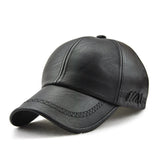 1 gorra de béisbol ajustable para mujer en cuero PU AR, elegante y ligera, ideal para viajes, vacaciones en la playa y salidas casuales (negro, café, gris, azul marino)