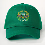 1 Gorra de Béisbol MONTE CARLO Bordada Unisex Ajustable y Transpirable para Mujer, Sombrero de Golf con Visera Curva Moda Verano Y2K para Parejas