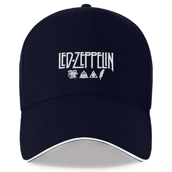 Una gorra de béisbol con el icónico logotipo de la banda de rock LED ZEPPELIN, diseñada con un estético eterno. Esta elegante gorra de viaje es ajustable, adecuada para todos los géneros y perfecta para usar en cualquier época del año, semejante a una gor